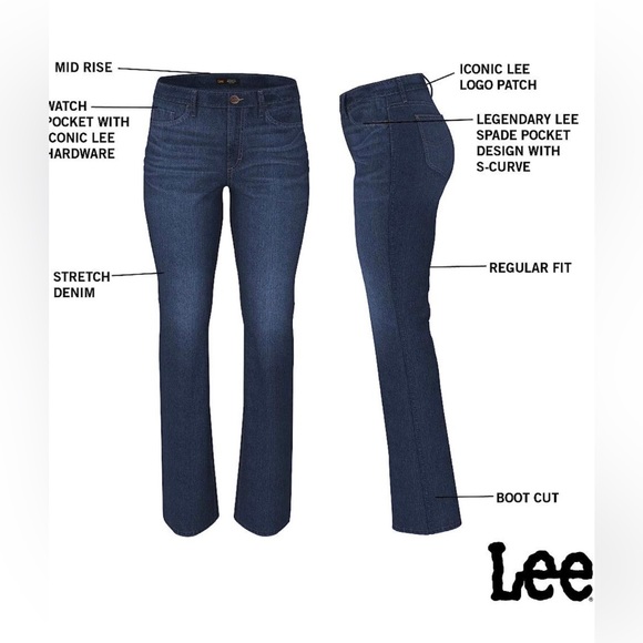 Lee Legendary Style Size 10 Long Bootcut Jeans. - Picture 13 of 15